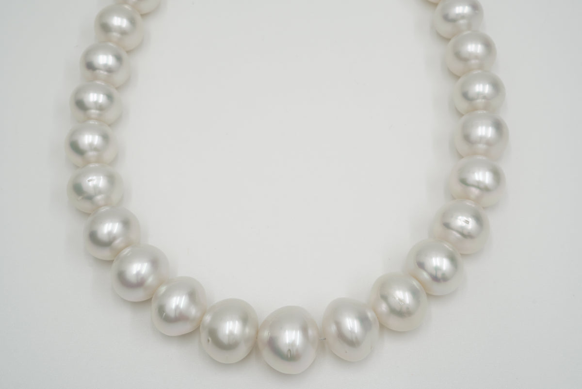 希少　天然真珠ネックレス 8mmシルバー 刻印43cm 白 ホワイト 希少 天然真珠ネックレス 8mmシルバー 刻印43cm 白 ホワイト