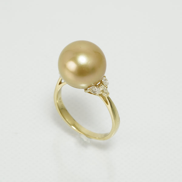 K18 白蝶ゴールド リング 12.0mm