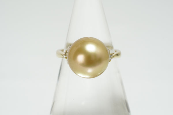 K18 白蝶ゴールド リング 12.0mm