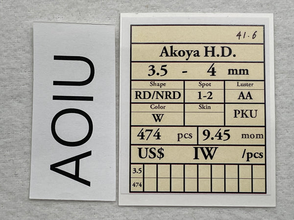 アコヤ ルースロット 3.5-4mm