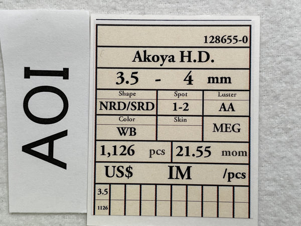 アコヤ ルースロット 3.5-4mm