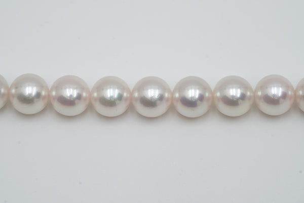 SV アコヤ ネックレス 7.5x8mm(Rose)